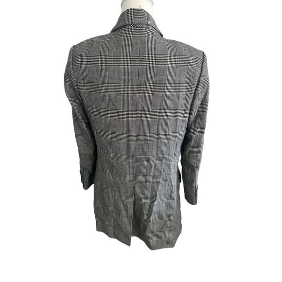 FRAME Relaxed Everyday Gray Glenplaid Double Breasted Blazer Jacket Size Small - Picture 7 of 8